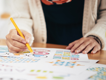 Let Richards help you build the best custom invitations for your event! Our helpful staff will help guide you through the process!

Image: A person (perhaps one of our helpful staff members) helps sort through a stack of papers, pencil in hand. 